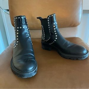 Zara Studded Chelsea Boots